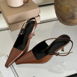 Eilyken Street Style Szexi hegyes orrú fém csatszíj női szandálok slingback magassarkú női cipők