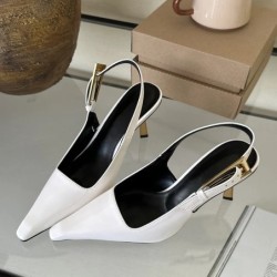 Eilyken Street Style Szexi hegyes orrú fém csatszíj női szandálok slingback magassarkú női cipők