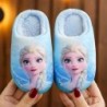 Disney Princess Elsa téli gyereksarkú pamut papucs lányoknak meleg fagyasztott gyerek pamut fekete lila lapos cipő 24-40 méret