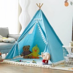 1,35 m-es sátor gyerekeknek Játszóház Wigwam gyerekeknek Hordozható gyerekek Tipi Sátrak Teepee Tipi Infantil Kid Sátor Lányos j