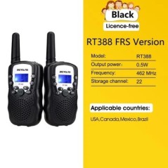 RETEVIS RT388 Walkie Talkie Gyermek 2 db Gyerek rádióvevő Walkie Talkie gyerekek Születésnapi Ajándék Gyermekjátékok Fiúknak Lán