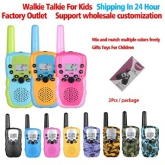 Kids Walki Talki 2db Mobil kézi adó-vevő telefon Rádió Interfon 6KM Mini Játékok Talkie Walkie Ajándékok Fiú Lány Tablet