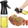 1db fekete konyhai olajos palack étolaj spray 200 ml pneumatikus spray palack Fitness barbecue spray olaj adagoló