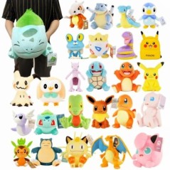 47 stílus Anime Pokemon plüss Charmander Squirtle Pikachu plüss Bulbasaur kitömött állatjáték Peluche Pokemon baba ajándék gyere