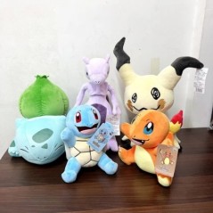 47 stílus Anime Pokemon plüss Charmander Squirtle Pikachu plüss Bulbasaur kitömött állatjáték Peluche Pokemon baba ajándék gyere