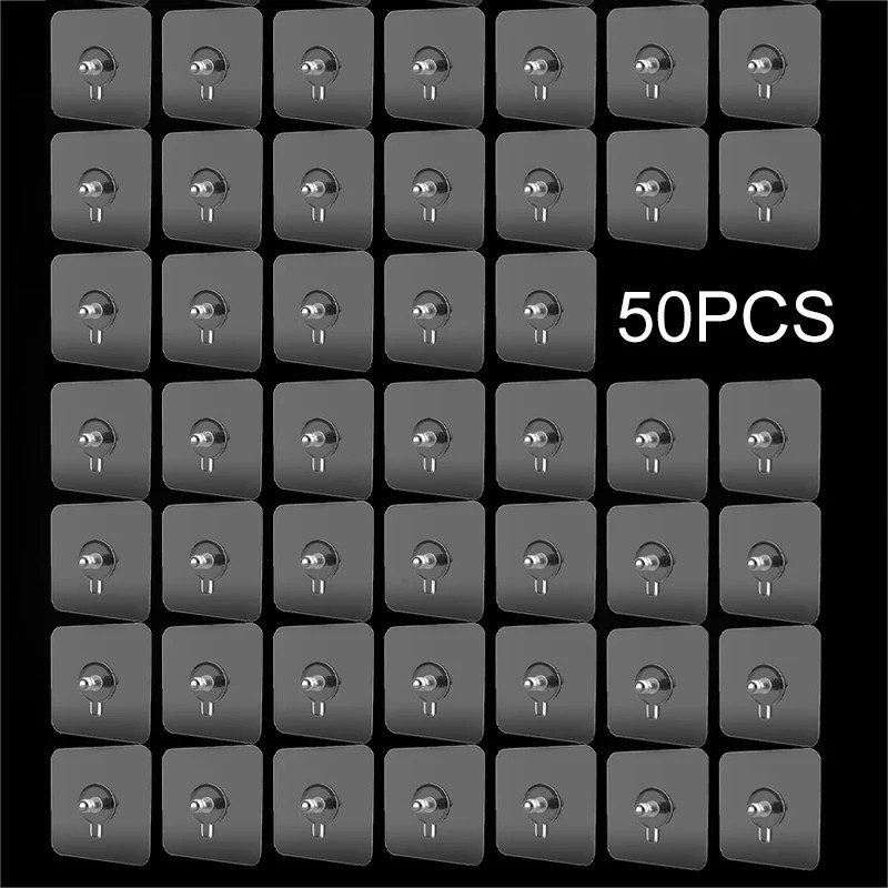 50 db Csavaros matricák Lyukasztás nélküli, nyommentes képkeret tartó állvány fali dekoráció fogas öntapadó fali képkampó