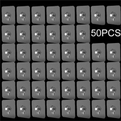 50 db Csavaros matricák Lyukasztás nélküli, nyommentes képkeret tartó állvány fali dekoráció fogas öntapadó fali képkampó