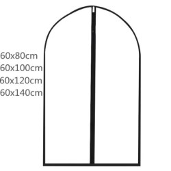 5 db porálló ruházati huzatok PEVA átlátszó kabátvédő gardrób, alacsony hőmérsékletű összecsukható öltöny akasztós ruhatáska