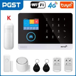 PGST 103 2,4 hüvelykes képernyő 4G 2G WIFI GSM Home Bulgar Security System for Home 433MHz APP Control RFID Card with PIR Motion