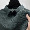 Golf ing Nyári Új Férfi Lop-up Hollow Rövid ujjú Polo Shirt Ice Silk