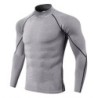 Férfi Sport póló Quick Dry Testépítő Futóing Hosszú ujjú Compression Top Gym póló Férfi Fitness Tight Rashgard