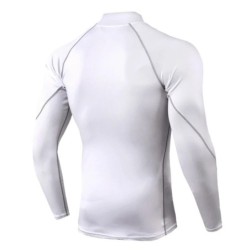 Férfi Sport póló Quick Dry Testépítő Futóing Hosszú ujjú Compression Top Gym póló Férfi Fitness Tight Rashgard