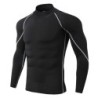 Férfi Sport póló Quick Dry Testépítő Futóing Hosszú ujjú Compression Top Gym póló Férfi Fitness Tight Rashgard