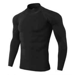 Férfi Sport póló Quick Dry Testépítő Futóing Hosszú ujjú Compression Top Gym póló Férfi Fitness Tight Rashgard