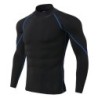 Férfi Sport póló Quick Dry Testépítő Futóing Hosszú ujjú Compression Top Gym póló Férfi Fitness Tight Rashgard