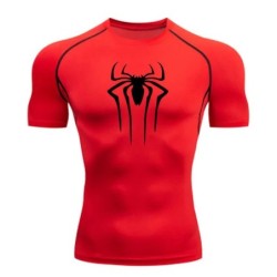 Új kompressziós póló Férfi Fitness Gym Super Hero Sport futó póló Rashgard Tops Tee Quick Dry rövid ujjú férfi póló