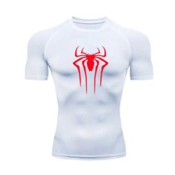 Új kompressziós póló Férfi Fitness Gym Super Hero Sport futó póló Rashgard Tops Tee Quick Dry rövid ujjú férfi póló