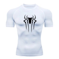 Új kompressziós póló Férfi Fitness Gym Super Hero Sport futó póló Rashgard Tops Tee Quick Dry rövid ujjú férfi póló