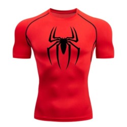 Új kompressziós póló Férfi Fitness Gym Super Hero Sport futó póló Rashgard Tops Tee Quick Dry rövid ujjú férfi póló