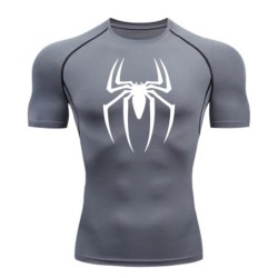 Új kompressziós póló Férfi Fitness Gym Super Hero Sport futó póló Rashgard Tops Tee Quick Dry rövid ujjú férfi póló