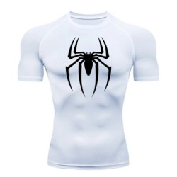 Új kompressziós póló Férfi Fitness Gym Super Hero Sport futó póló Rashgard Tops Tee Quick Dry rövid ujjú férfi póló