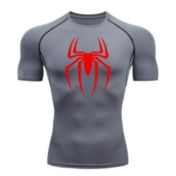 Új kompressziós póló Férfi Fitness Gym Super Hero Sport futó póló Rashgard Tops Tee Quick Dry rövid ujjú férfi póló