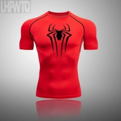 Új kompressziós ing Férfi Rashguard Fitness Rövid ujjú futóing Férfi Gym póló Sportruházat Harisnyák T póló Férfi