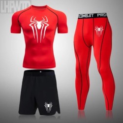 Új kompressziós ing Férfi Rashguard Fitness Rövid ujjú futóing Férfi Gym póló Sportruházat Harisnyák T póló Férfi