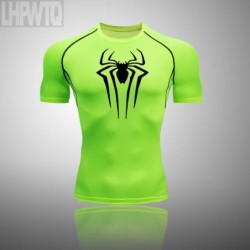 Új kompressziós ing Férfi Rashguard Fitness Rövid ujjú futóing Férfi Gym póló Sportruházat Harisnyák T póló Férfi