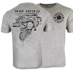 Til Valhalla Shirt American Beard Warrior Tactical Skull póló Új 100% pamut rövid ujjú, O-nyakú póló Alkalmi férfi felső