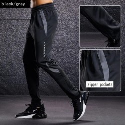 Férfi Sportnadrágok Futónadrágok cipzáras zsebekkel Futball Edzés Kocogás Sportnadrágok Fitnesz Futball Leggings Strandnadrágok