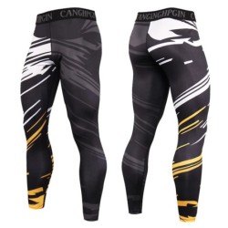 Férfi Futó Leggings Sportruházat Quick Dry Gym Fitness Harisnya Edzés Edzés Kocogás Sport Nadrág Kompressziós Sport nadrág