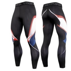 Férfi Futó Leggings Sportruházat Quick Dry Gym Fitness Harisnya Edzés Edzés Kocogás Sport Nadrág Kompressziós Sport nadrág