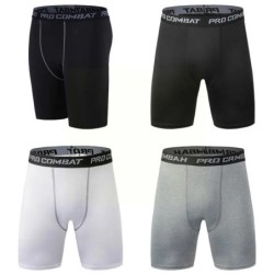 Férfi Sport Leggings Fitness Elasztikus Kompressziós Harisnya Szárító Gyors Méret Fitness Plus Nadrág Futó Edzés Stretch Shorts