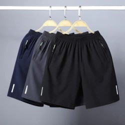 Ice Silk Beach Shorts Férfi Gym Alkalmi rövidnadrág Gyorsan száradó melegítőnadrág Futó Sport Rövidnadrág Légáteresztő Fitness J