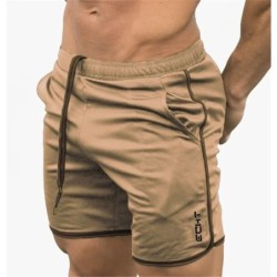 Férfi fitnesz rövidnadrág Nyári edzőtermi edzés Férfi légáteresztő hálós rövidnadrág Quick Dry Sportruházat Jogger Beach Short P