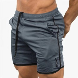 Férfi fitnesz rövidnadrág Nyári edzőtermi edzés Férfi légáteresztő hálós rövidnadrág Quick Dry Sportruházat Jogger Beach Short P