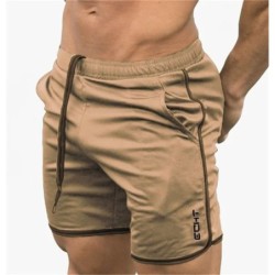 Férfi fitnesz rövidnadrág Nyári edzőtermi edzés Férfi légáteresztő hálós rövidnadrág Quick Dry Sportruházat Jogger Beach Short P