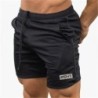 Férfi fitnesz rövidnadrág Nyári edzőtermi edzés Férfi légáteresztő hálós rövidnadrág Quick Dry Sportruházat Jogger Beach Short P