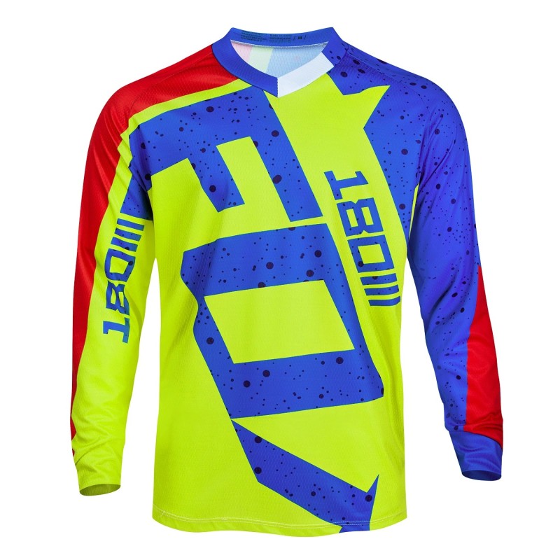 2024 tavaszi enduro MTB kerékpáros ujjú kerékpáros mez lesikló póló Camiseta motocross póló Mx Mountain Bike ruházati mez