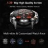 MELANDA Steel 1.39" Bluetooth Call Smart Watch Men Sports Fitness Tracker Watches IP68 Waterproof Smartwatch for Android IOS K52