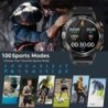 MELANDA Steel 1.39" Bluetooth Call Smart Watch Men Sports Fitness Tracker Watches IP68 Waterproof Smartwatch for Android IOS K52