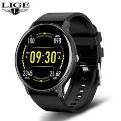 LIGE Smart Watch Férfi Női Teljes érintőképernyős Sport Fitness Watch Man IP67 Vízálló Bluetooth Android IOS Okosóra Férfi