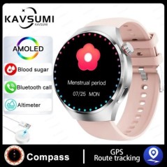 GT4 PRO Smart Watch Férfi karóra 4 Pro AMOLED HD képernyő Bluetooth hívás GPS NFC Pulzusszám BloodSugar SmartWatch 2024Új Androi