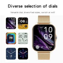 Xiaomi Samsung Huawei Android telefonhoz Színes képernyő Teljes érintés Egyéni tárcsás Smart Watch Női Bluetooth hívás SmartWatc