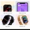 Xiaomi Samsung Huawei Android telefonhoz Színes képernyő Teljes érintés Egyéni tárcsás Smart Watch Női Bluetooth hívás SmartWatc