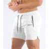 Férfi cipzáras zsebes melegítőnadrág Fitness Gyms Shorts Férfi Nyári Futó Rövidnadrág Férfi Jogger hálós Workout Beach Sport röv