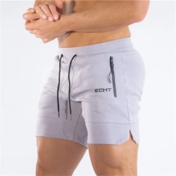 Férfi cipzáras zsebes melegítőnadrág Fitness Gyms Shorts Férfi Nyári Futó Rövidnadrág Férfi Jogger hálós Workout Beach Sport röv