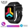 LIGE okosóra nőknek teljes érintőképernyős Bluetooth Call Vízálló órák Sport Fitness Tracker Okosóra Lady Reloj Mujer