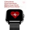 Négyzet alakú okosóra Női Férfi Okosóra Érintőtárcsás Hívás Zene Okosóra Androidhoz IOS Fitness Tracker Sport Okosóra